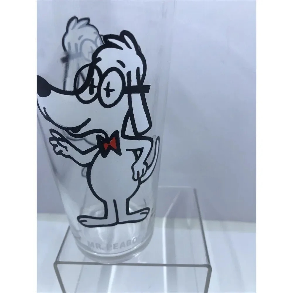 Vintage  Mr. Peabody Drinking Glass Pepsi Collector 1970's Pat Ward